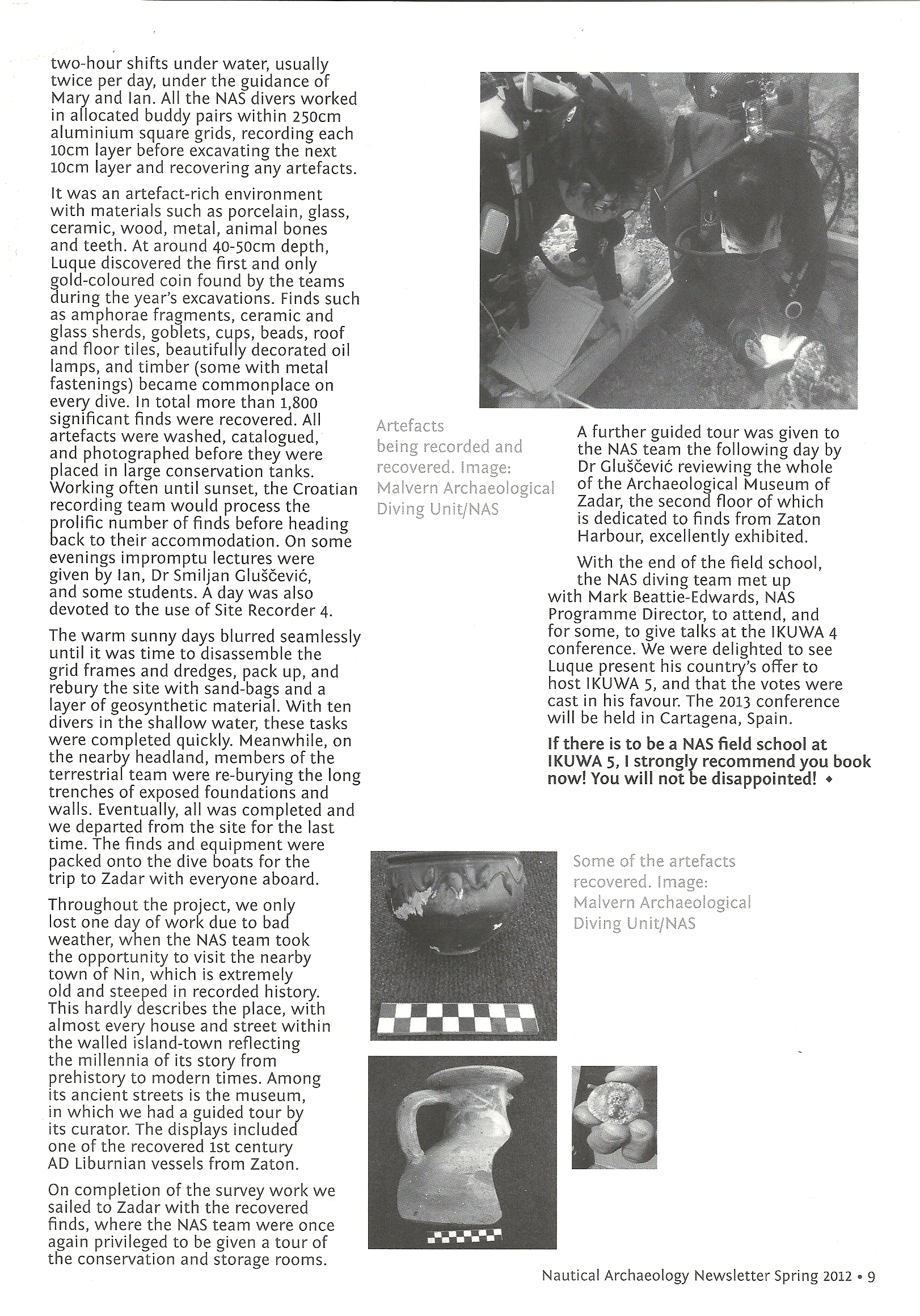 Article - Croatia Field School 2012